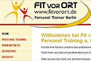 Referenz Fitvorort, Personal Trainer Christian Heppner, Berlin - Internet-Service Berlin - Webdesign, Homepage-Erstellung, Online-Shop-Erstellung