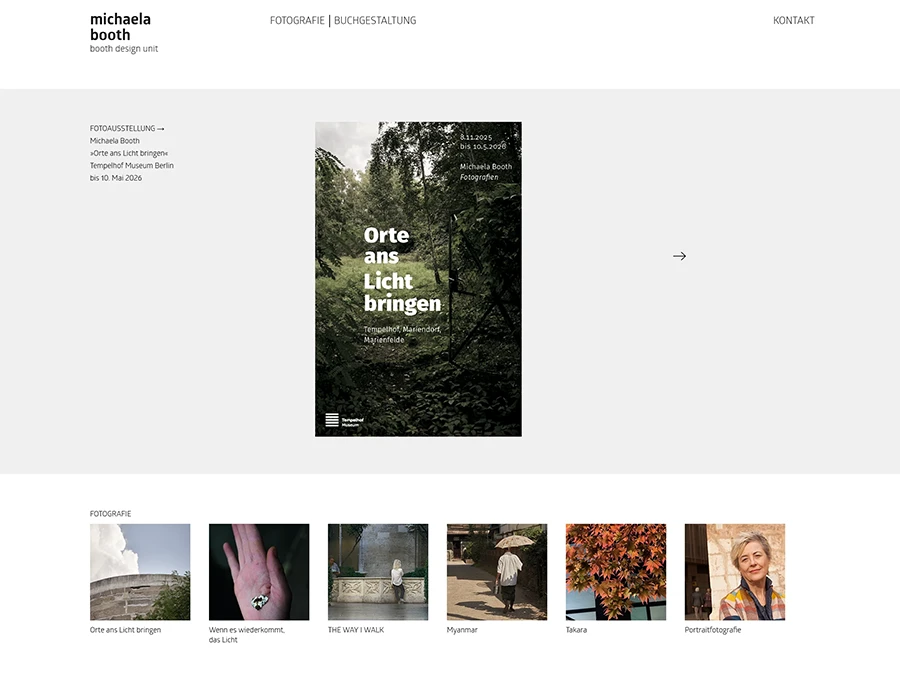 Referenz von Internet-Service Berlin: Michaela Booth Grafik & Fotografie, Berlin