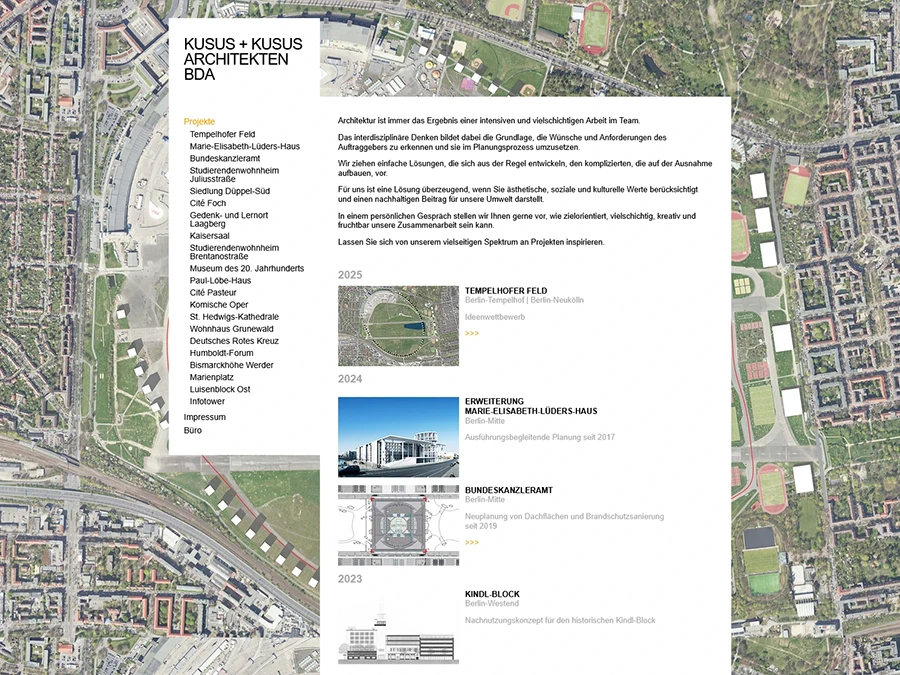 Referenz von Internet-Service Berlin: Kusus Architekten, Berlin