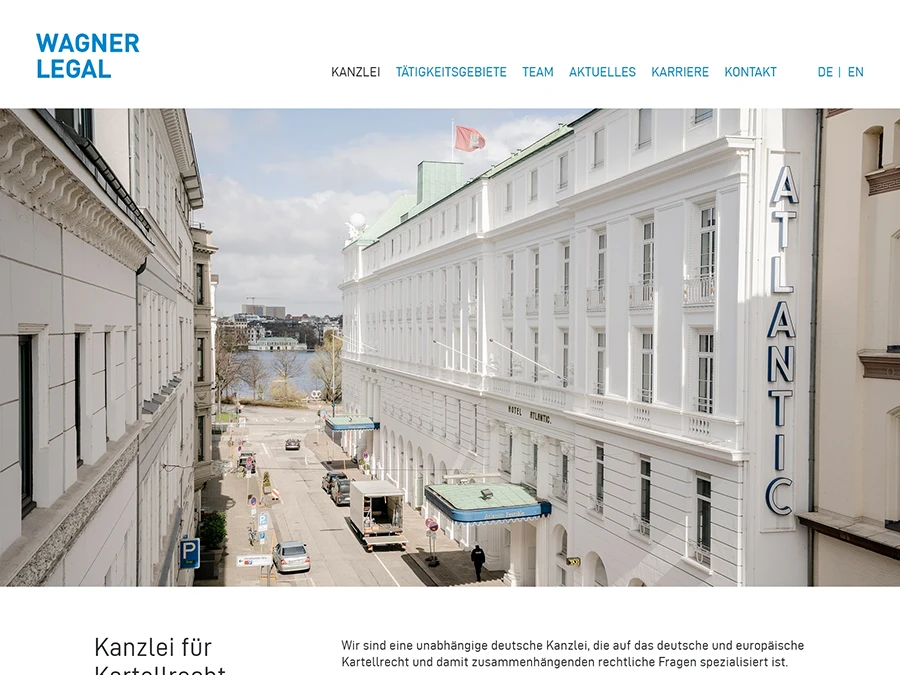 Referenz von Internet-Service Berlin: Wagner Legal, Hamburg