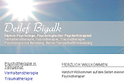 Referenz Detlef Bigalk, Psychologischer Psychotherapeut in Berlin-Tempelhof - Internet-Service Berlin - Webdesign, Homepage-Erstellung, Online-Shop-Erstellung