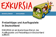 Referenz Exkursia Ausflugstipps in Deutschland - Internet-Service Berlin - Webdesign, Homepage-Erstellung, Online-Shop-Erstellung