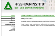 Referenz Fassadeninstitut Bau- und Sicherheitstechnik - Referenzen Internet-Service Berlin - Webdesign, Homepage-Erstellung, Online-Shop-Erstellung