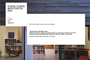 Referenz Kusus + Kusus Architekten, Berlin - Referenzen Internet-Service Berlin - Webdesign, Homepage-Erstellung, Online-Shop-Erstellung