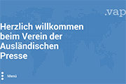 Referenz Website Verein der ausländischen Presse in Deutschland e. V. - Webdesign, Homepage-Erstellung, Online-Shop-Erstellung