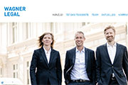 Referenz Website Rechtsanwaltskanzlei Wagner Legal, Hamburg - Internet-Service Berlin - Webdesign, Homepage-Erstellung