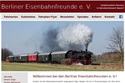 Referenz Website Berliner Eisenbahnfreunde e. V. - Webdesign, Homepage-Erstellung, Online-Shop-Erstellung