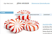 Referenz Website Zahnarzt Jörn Krieger, Berlin - Internet-Service Berlin, Webdesign, Homepage-Erstellung, Online-Shop-Erstellung